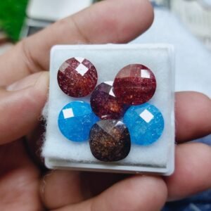 Original Zircon Purple Color Dubble Cut Gemstone For