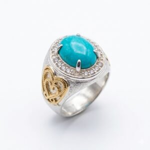 Original Feroza Ring Turquoise Gemstone
