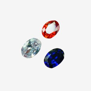 Pack of 3 Real Gemstones 2 zircon and 1 neelam marka