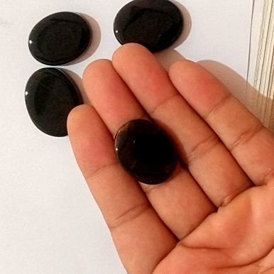 Natrual Aqeeq Stone / Black Yemeni Aqeeq / 30 carats - Image 2