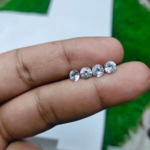 Original White Zircon Gemstone 1.0 CRT ± 1 CRT For