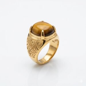 Tiger Eye Ring Original Natural Tiger Eye Gemstone