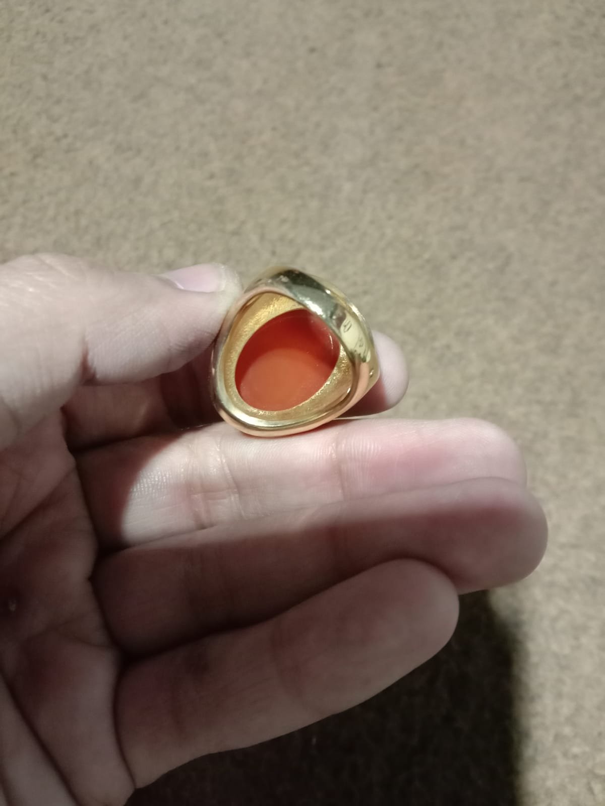 Red Aqeeq Gemstone Ring - Gemstone Hub