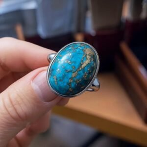 Natural Turquoise Stone 12g – Real Blue Firoza Gemstone