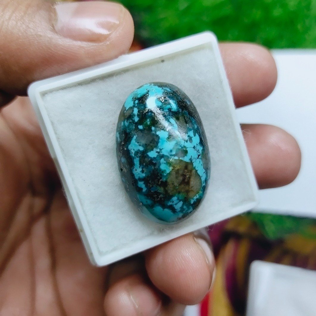 Natural Turquoise Firoza (Feroza) Gemstone ≈9.1–9.5g