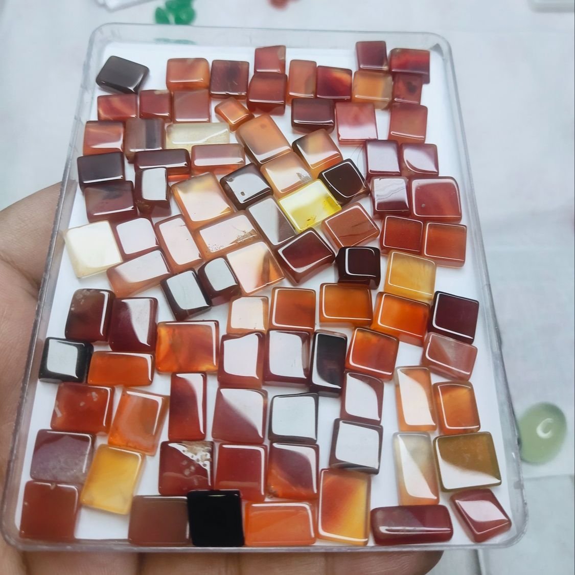Original Natural Yamni Brown Multi - Gemstone Hub
