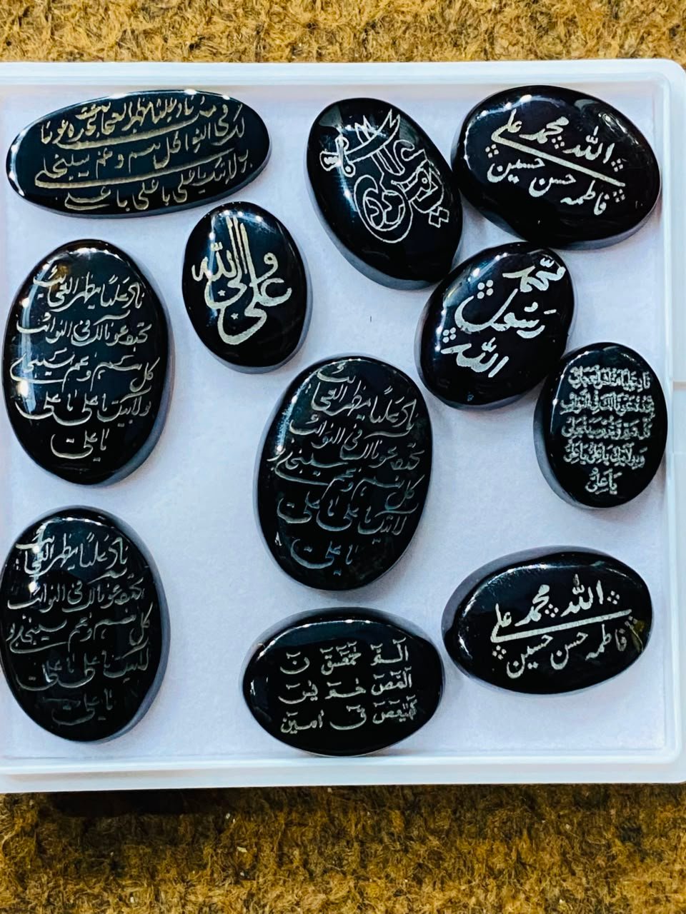 Natural Black Agate Aqeeq Stone - Gemstone Hub