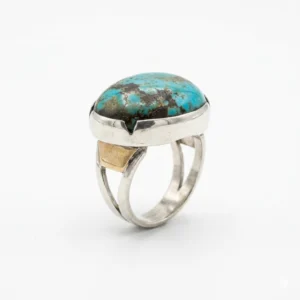 Premium Natural Feroza Stone Ring - Gemstone Hub