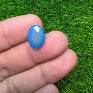 Natural Blue Aqeeq Gemstone 1.76 Gram