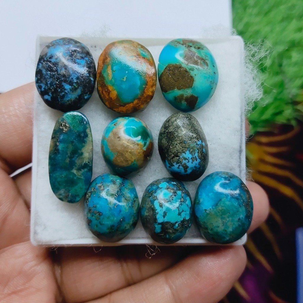 100% Original Turquoise) Firoza (Feroza) Gemstone 21.0