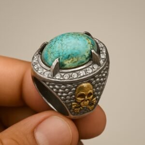 100% Original Vintage Persian Turquoise Ring