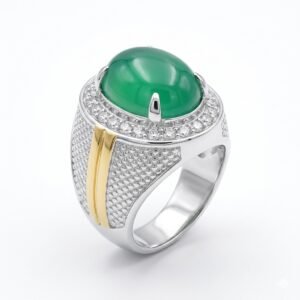 Aqeeq Green Ring