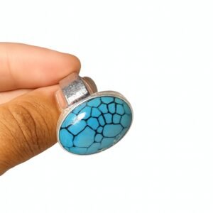 Hubei Turquoise Statement Ring For Men