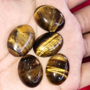 Original Natural Tiger Eye Stone Oval Shape Gemstone