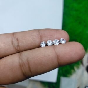 Natural White Zircon Gemstone ≈0.2g Small Size