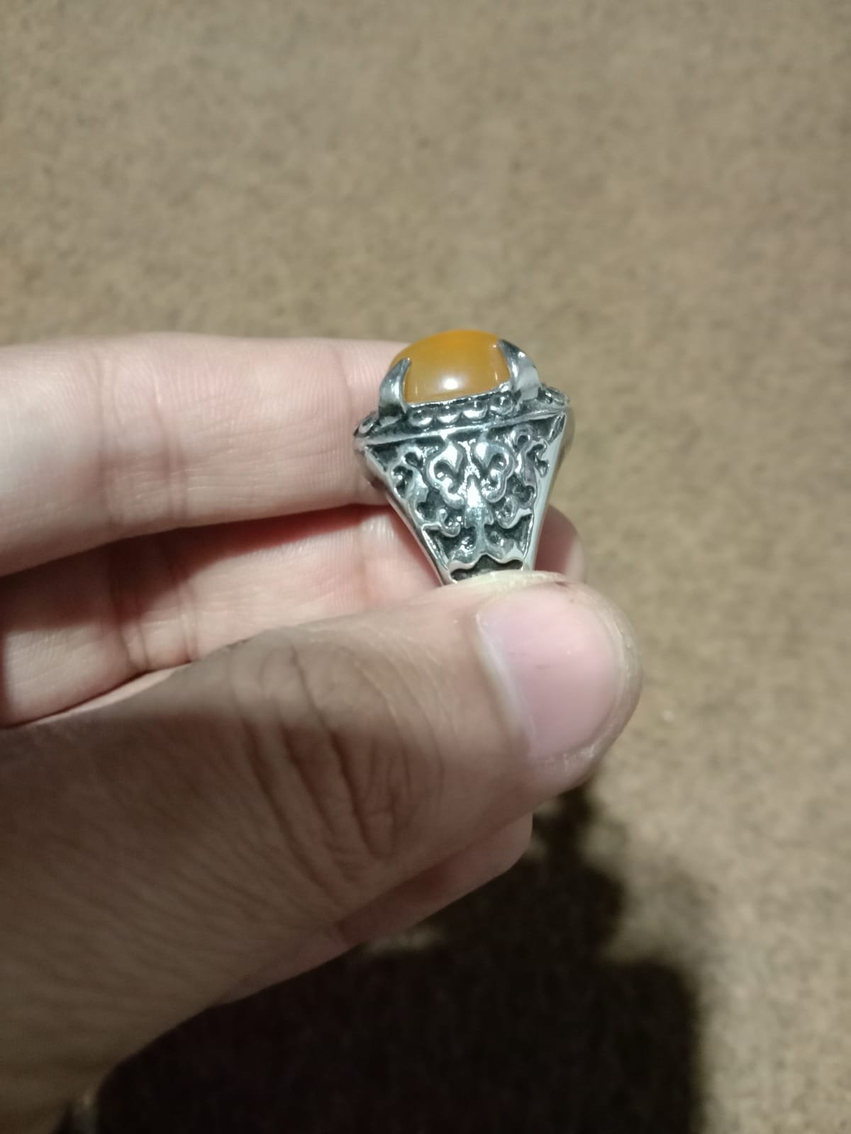 Original Zard Yellow Aqeeq Non - Gemstone Hub