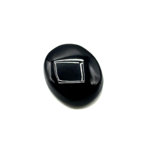 Natural Black Agate Gemstone 17.45ct