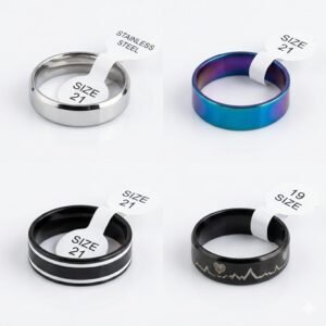 Stainless Steel Rings Premium Polished Finish