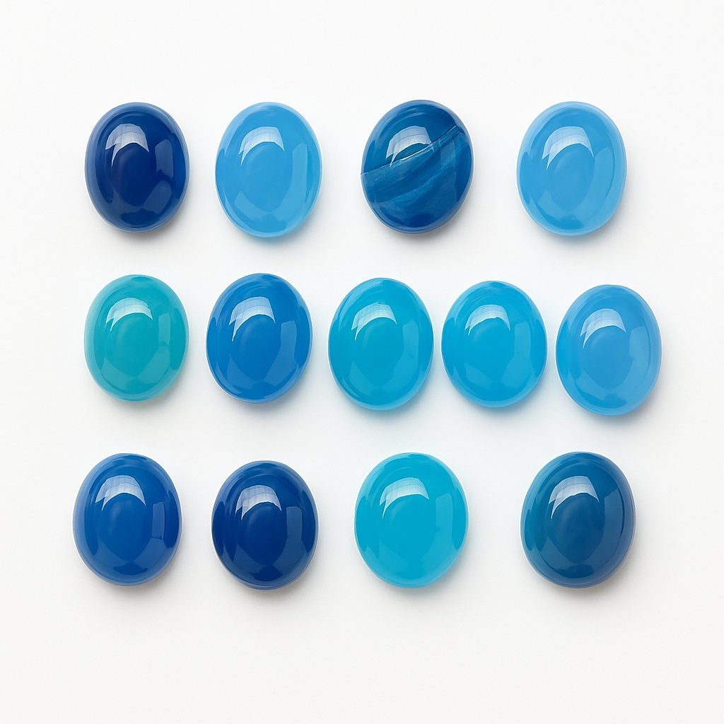 Blue Aqeeq Stone 100% Original