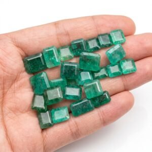 Emerald Zambia Certificate Natural Green Gemstone