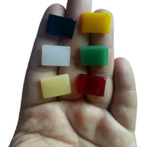 Pack of 6 Mixed Stones: Green, Yellow, Light Yellow,
