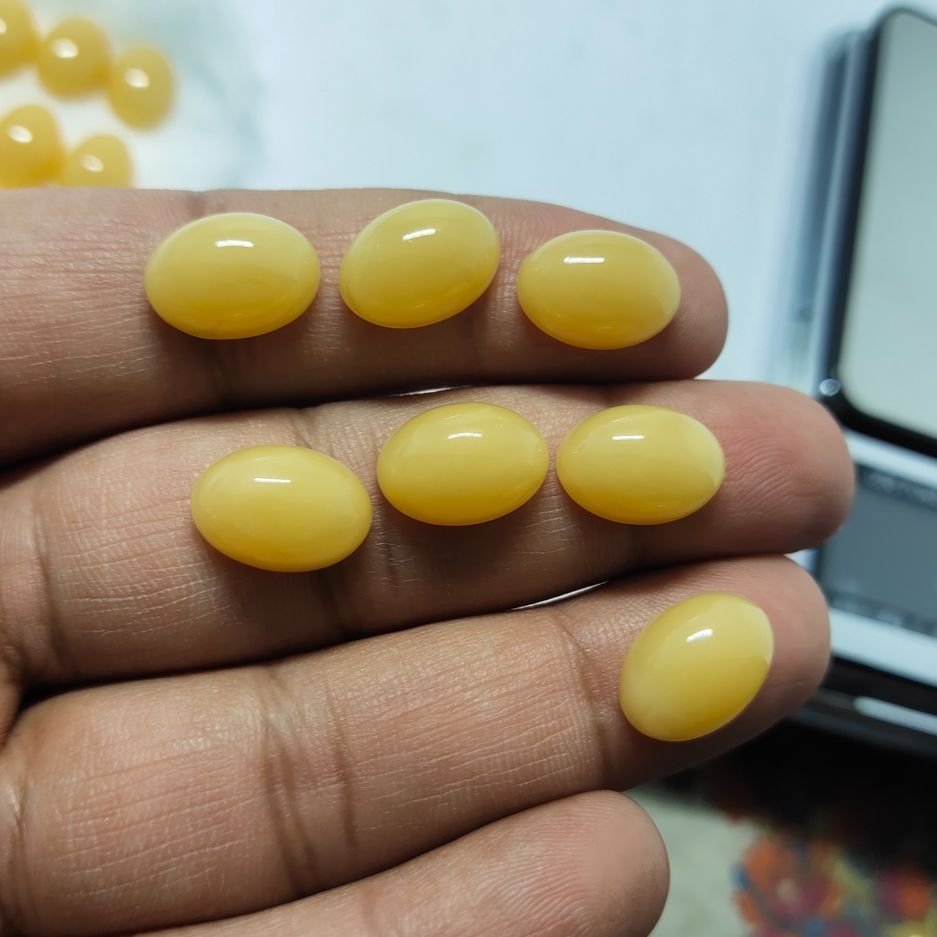Yellow Haqeeq Gemstone 5 5 - Gemstone Hub
