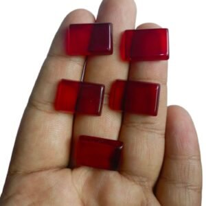 Anari Yaqoot Square Shape Stone 100% Original Ruby