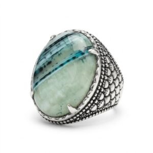 Large Unique Sulemani Aqeeq Ring