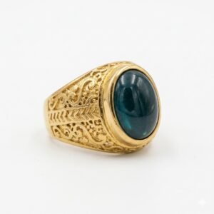 Green Hussaini Aqeeq Ring