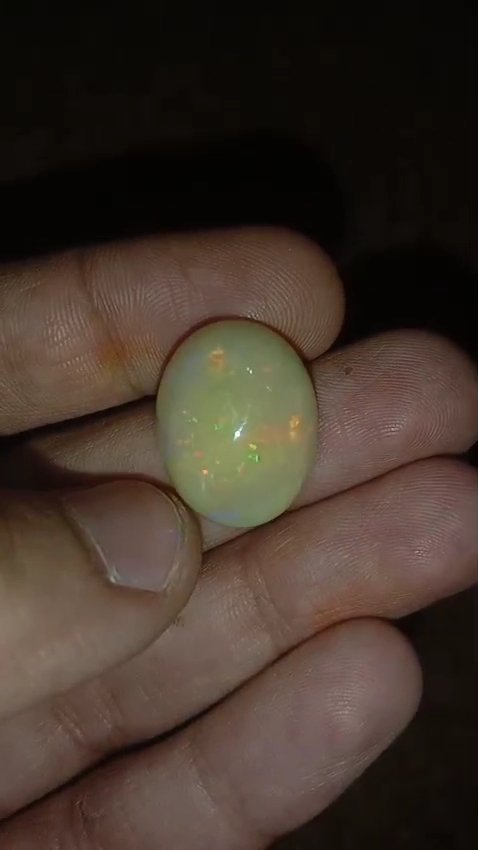 Australian White Opal 13 5 - Gemstone Hub
