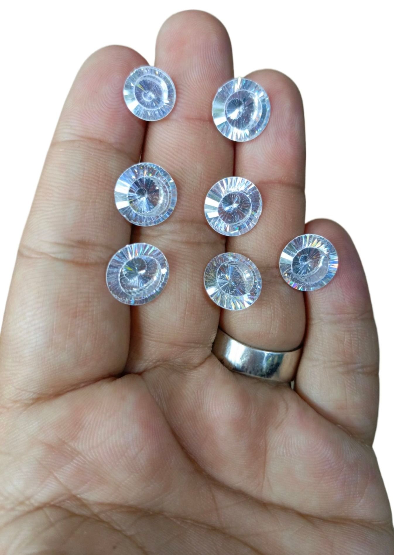 Premium Zircone Stone - Machine Cut Diamond Shape