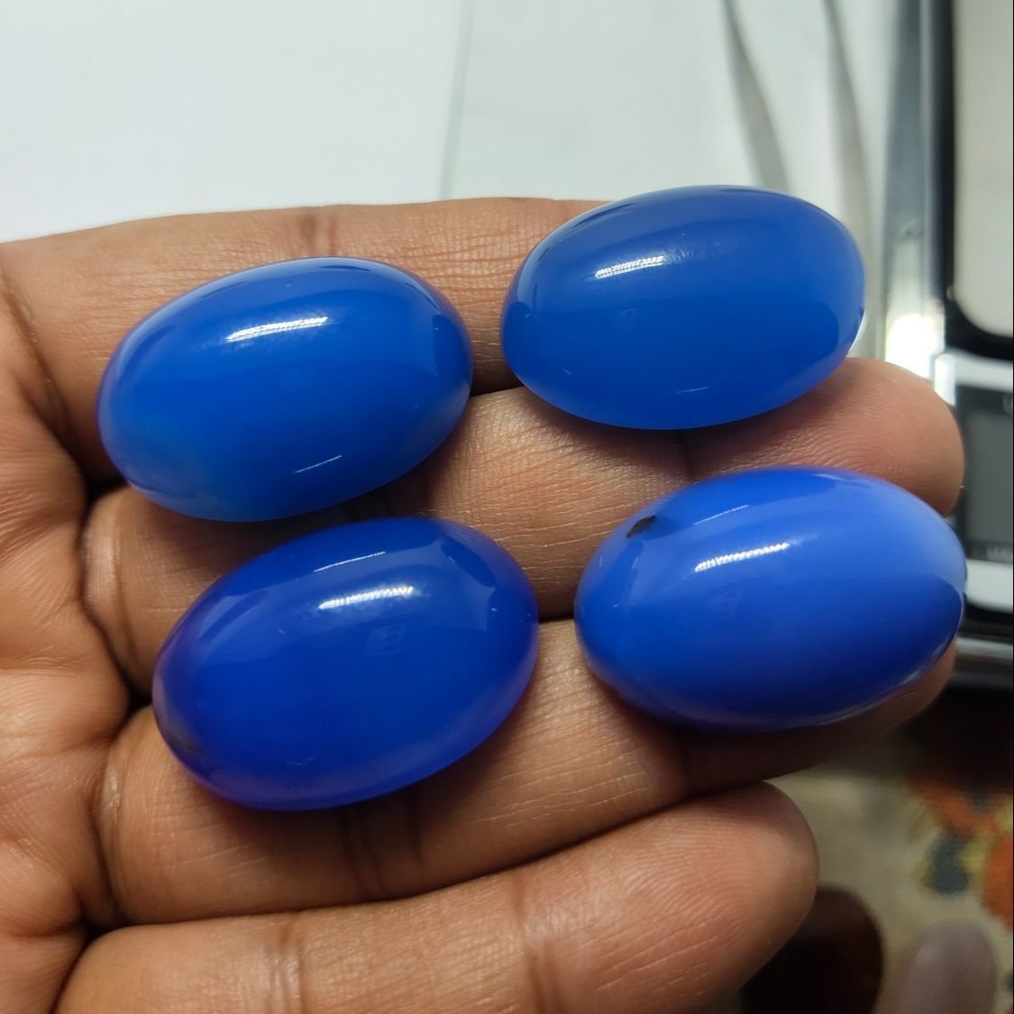 Natural Original Blue Agate Nela - Gemstone Hub