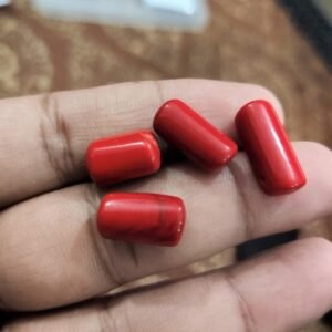 Red Coral Marjan Gemstone 8.0 CRT ± 1 CRT (Nag) Stone