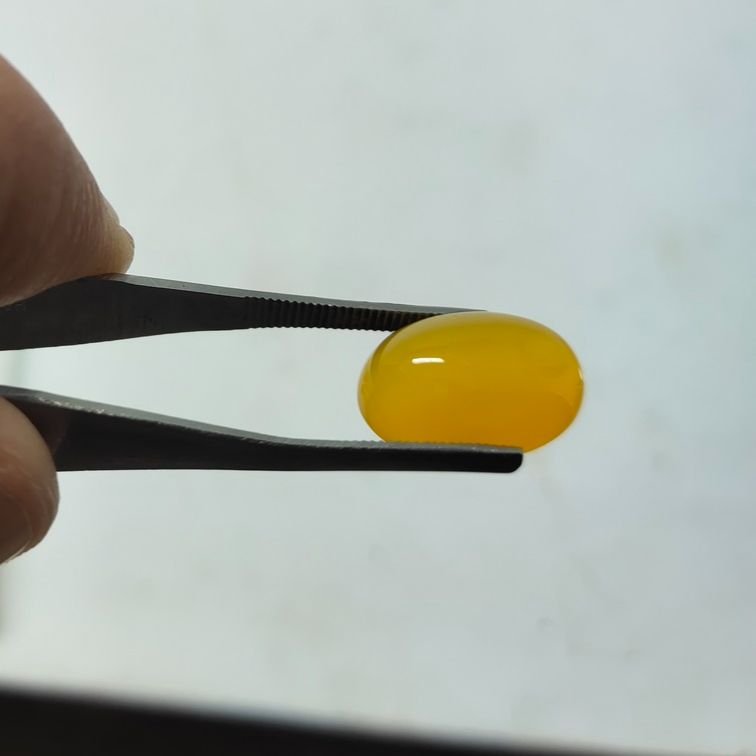Natural Yellow Agate (Zard Haqeeq) Gemstone ≈1.2g