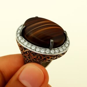 Sulemani Aqeeq Ring Old Original Lab-Test Certified