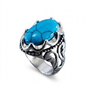 Red & Blue Feroza Stone Turkish look Trendy Premium