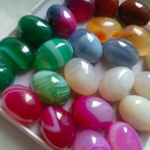 6pcs Sulemani Haqeeq (Aqeeq/Agate) Gemstones