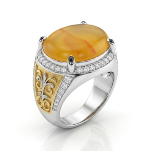 Yemeni Aqeeq Ring for Men