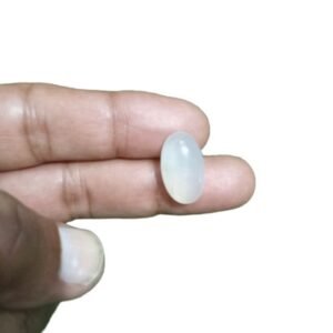 Natural Aqeeq Milky weight 10.50 CRT Size 19x11x6mm