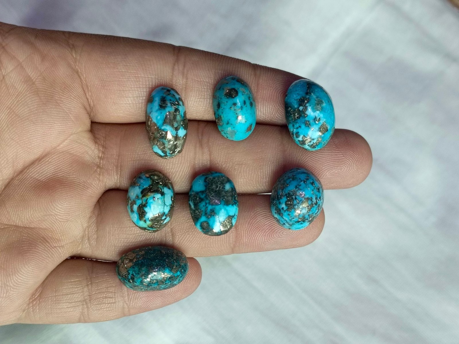 High Quality Irani Shajri Feroza Stone 15 CRT