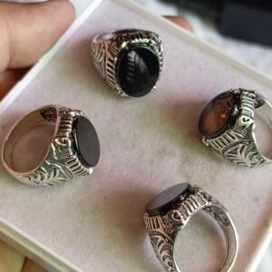 Black Haqeeq Ring 100% Original Aqeeq/Akik/Agate/Nag