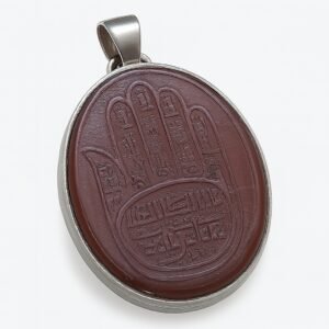 Original Red Aqeeq Hamsa Pendant