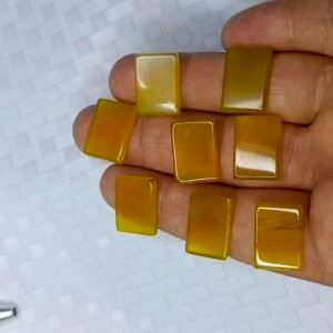 Yellow Irani Square Haqeeq Stone (Zard Aqeeq) 20 CRT