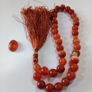 YAMNI HAQEEQ Tasbeeh - 100% Natural Agate Stone (33