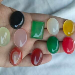 Pack of 10 Large Size Natural Gemstones 30g–36g