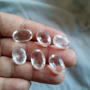 White Pukhraj stone & Rings 100% Natural Stone & Rings