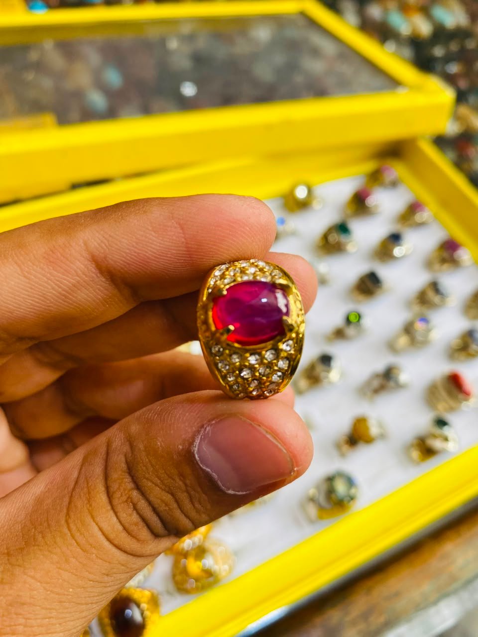 Star Ruby Ring Adjustable Size - Gemstone Hub
