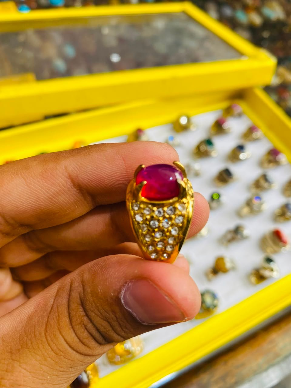 Star Ruby Ring Adjustable Size - Gemstone Hub