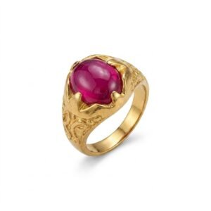 Star Ruby Ring Adjustable Size - Gemstone Hub