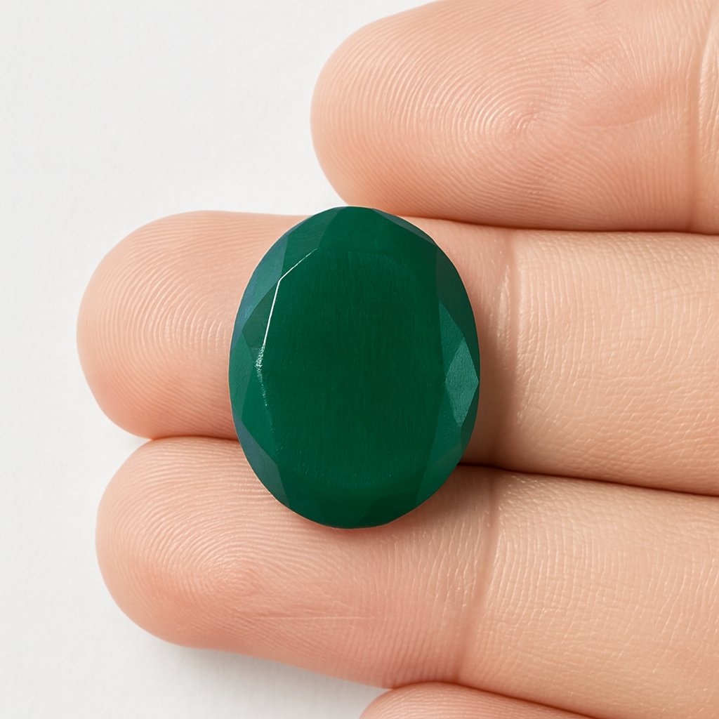 Green Aqeeq Stone Natural Gem